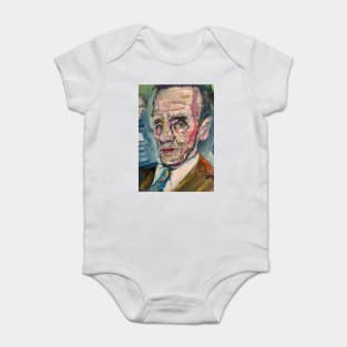 WILLIAM BURROUGHS oil portrait Baby Bodysuit